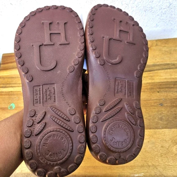 Hawaiian Jellys Ultra Comfort A'a Brown Lava Unisex  Men's 8 - Picture 15 of 16